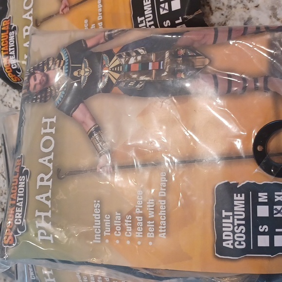 NEW SPOOKTACULAR Adult Men Size Medium, XL King of Egypt King Tut Costume - Picture 15 of 15